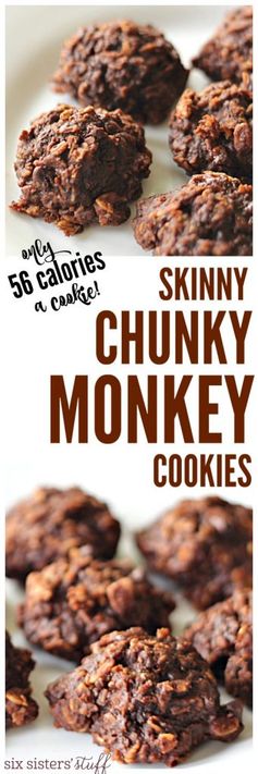 Skinny Chunky Monkey Cookies