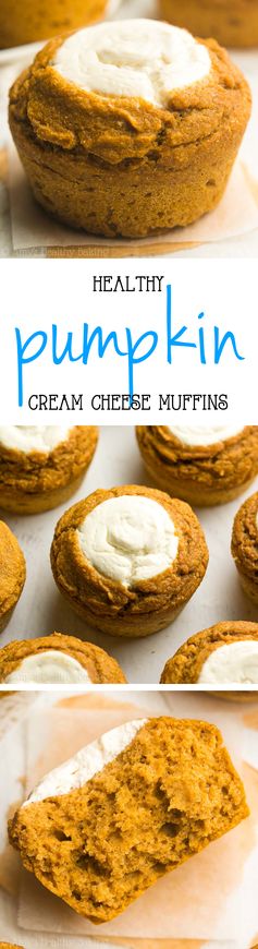 Skinny Pumpkin Cream Cheese Muffins