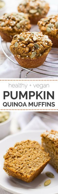 Skinny Pumpkin Quinoa Muffins