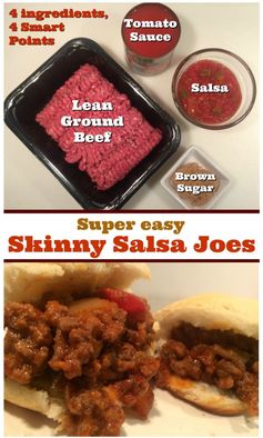 Skinny Salsa Joes