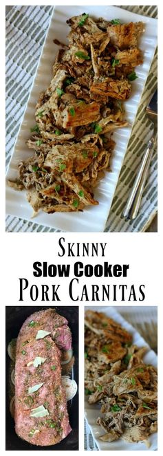 Skinny Slow Cooker Pork Carnitas