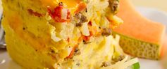 Skinny Slow-Cooker Sausage Breakfast Casserole