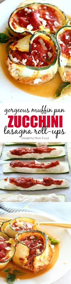 Skinny Zucchini Lasagna Rolls