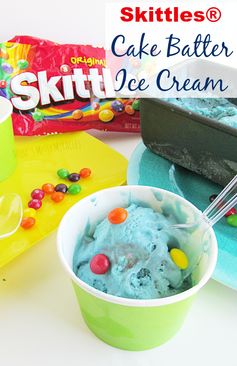 Skittles® Cake Batter Ice Cream