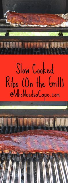Slow Cooked on the Grill Ribs