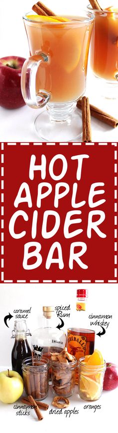 Slow Cooker Apple Cider + Boozy Bar