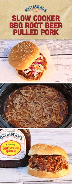 Slow Cooker BBQ Root Beer Pulled Pork