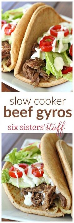 Slow Cooker Beef Gyros