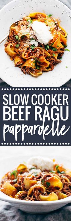 Slow Cooker Beef Ragu with Pappardelle