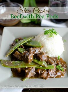 Slow Cooker Beef with Pea Pods