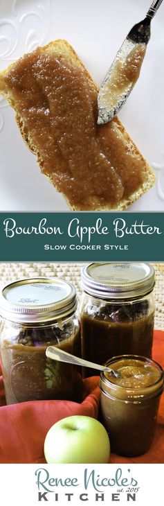 Slow Cooker Bourbon Apple Butter