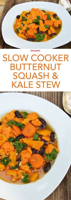 Slow Cooker Butternut Squash and Kale Stew