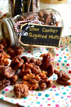 Slow Cooker Candied Nuts (An Edible Gift with Diamond of California!