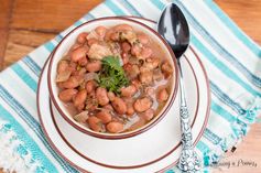 Slow Cooker Charro / Borracho Beans (Frijoles Charros y Borrachos