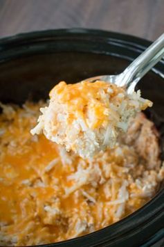Slow Cooker Cheesy Hashbrown Casserole