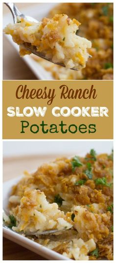 Slow Cooker Cheesy Ranch Potatoes
