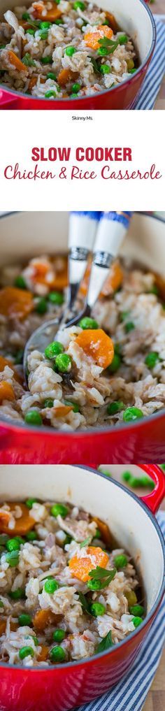 Slow Cooker Chicken and Rice Casserole