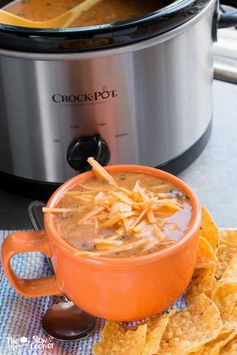 Slow Cooker Chicken Enchilada Soup (Freezer Meal Friendly