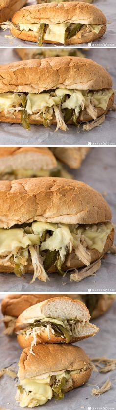 Slow Cooker Chicken Philly Sandwiches