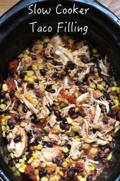 Slow Cooker Chicken Taco Filling