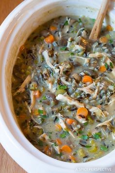 Slow Cooker Chicken Wild Rice Soup