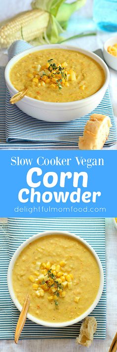 Slow Cooker Corn Chowder Soup