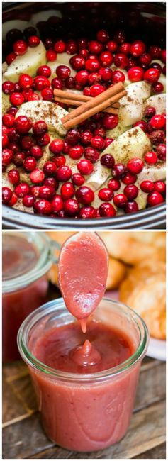 Slow Cooker Cranberry Apple Butter