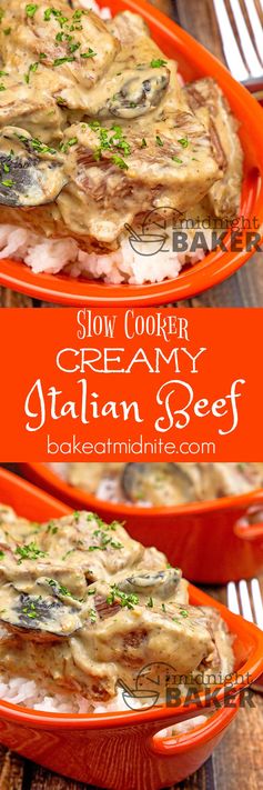 Slow Cooker Creamy Italian Beef