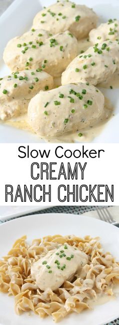 Slow Cooker Creamy Ranch Chicken