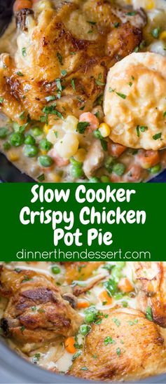 Slow Cooker Crispy Chicken Pot Pie