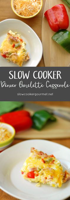 Slow Cooker Denver Omelette Casserole