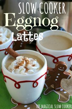 Slow Cooker Egg Nog Lattes