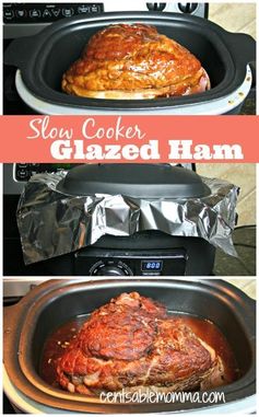 Slow Cooker Glazed Ham