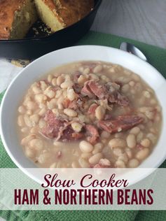 Slow Cooker Ham and Northern Beans