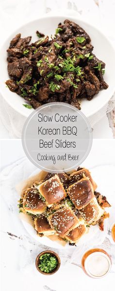 Slow Cooker Korean BBQ Beef Sliders