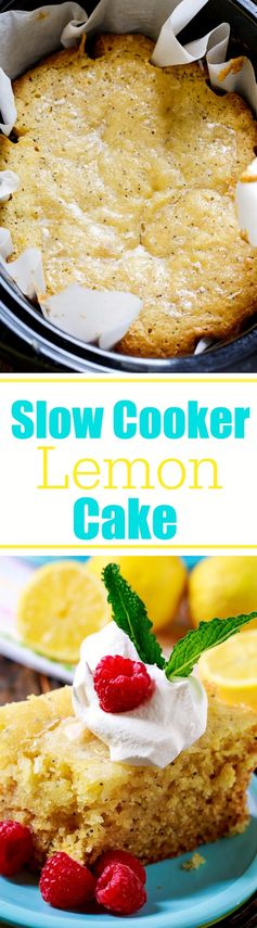 Slow Cooker Lemon Cake