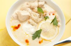 Slow-Cooker Lemon Chicken and Rice Soup