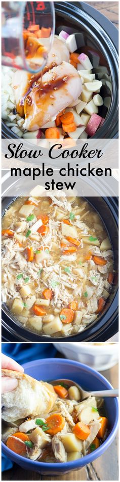 Slow Cooker Maple Chicken Stew