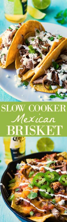 Slow Cooker Mexican Brisket