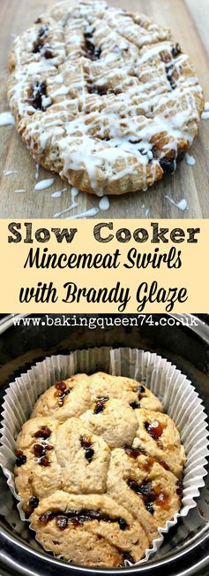 Slow cooker mincemeat swirls