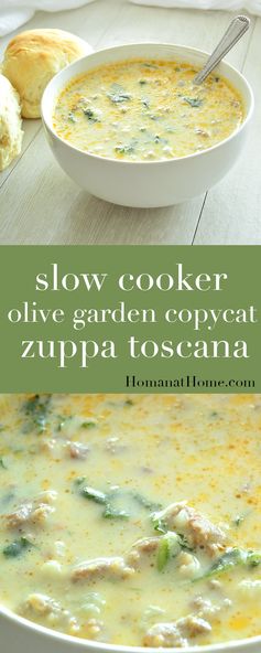 Slow Cooker Olive Garden Copycat Zuppa Toscana