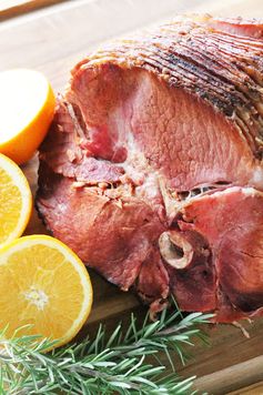 Slow Cooker Orange-Balsamic Glazed Ham