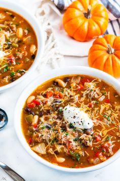 Slow Cooker Pumpkin Sausage Chili