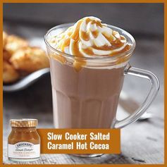 Slow Cooker Salted Caramel Hot Cocoa