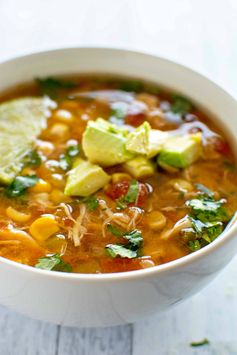 Slow Cooker Spicy Chicken Soup