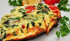 Slow-Cooker Spinach and Ham Frittata