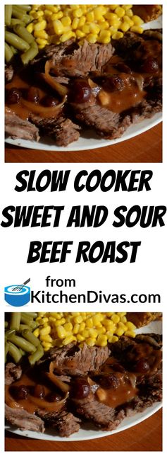 Slow Cooker Sweet and Sour Beef Roast