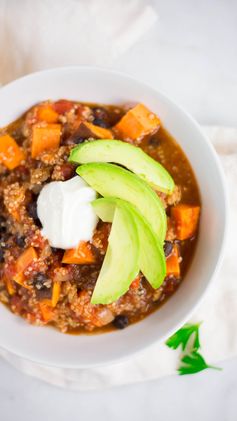 Slow Cooker Sweet Potato Turkey Chili