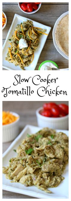 Slow Cooker Tomatillo Chicken Filling