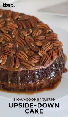 Slow-Cooker Turtle Upside-Down Cake